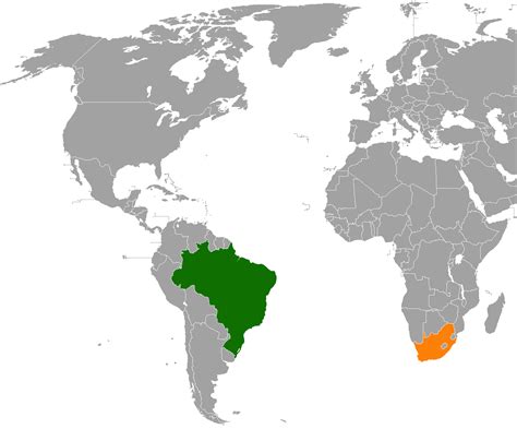 how far is brazil from south africa